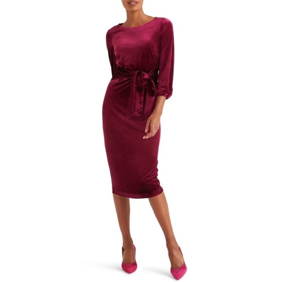 NEW Biden Julianna Velvet Dress - Picture 1 of 10
